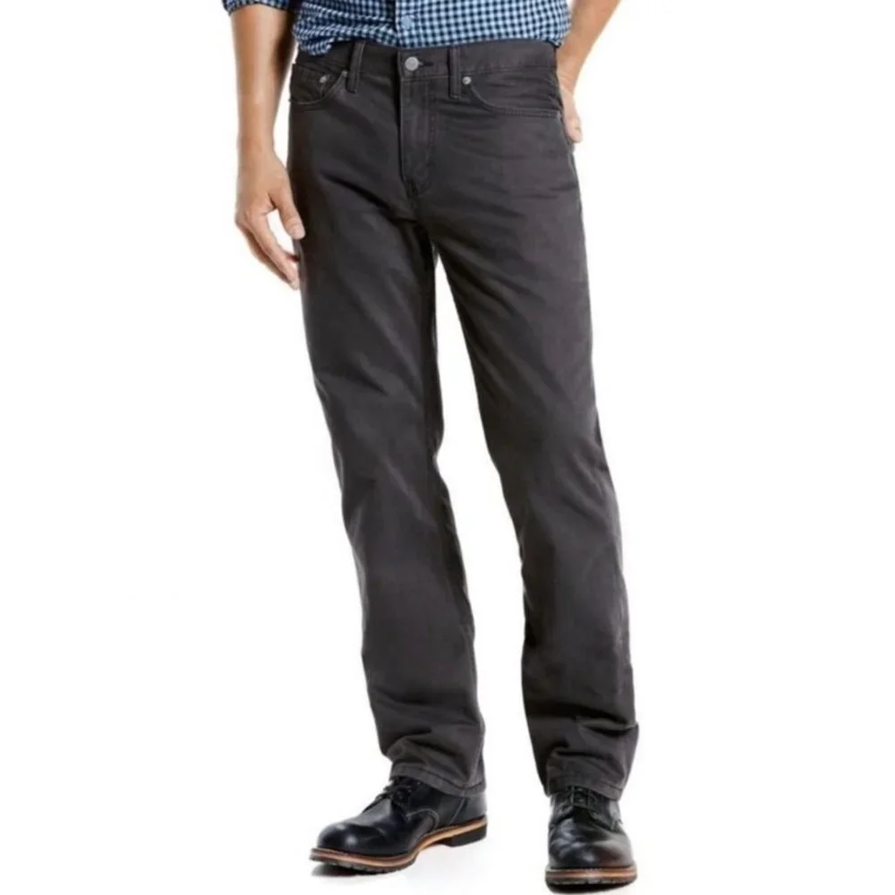 EUC Men's LEVI'S 514™ Straight Fit Jeans Graphite Twill‎ Jeans | Size 36 X 30